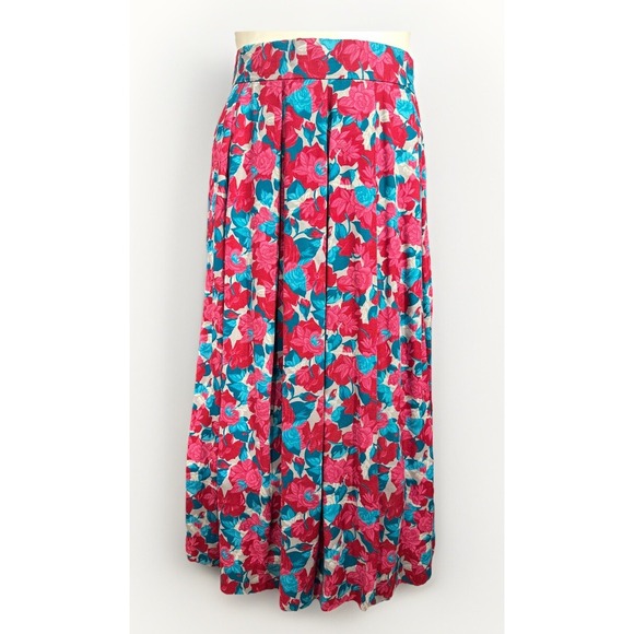 Country Sophisticates Petite Pendleton 2pc Gentry Floral Skirt & Blouse Sz 14/16 - Picture 4 of 11